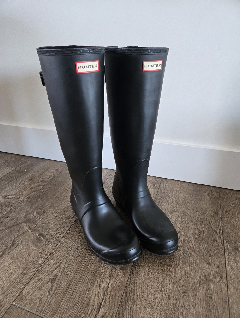 Hunter Original Tall Rain Boots Black Size 10 Women Waterproof